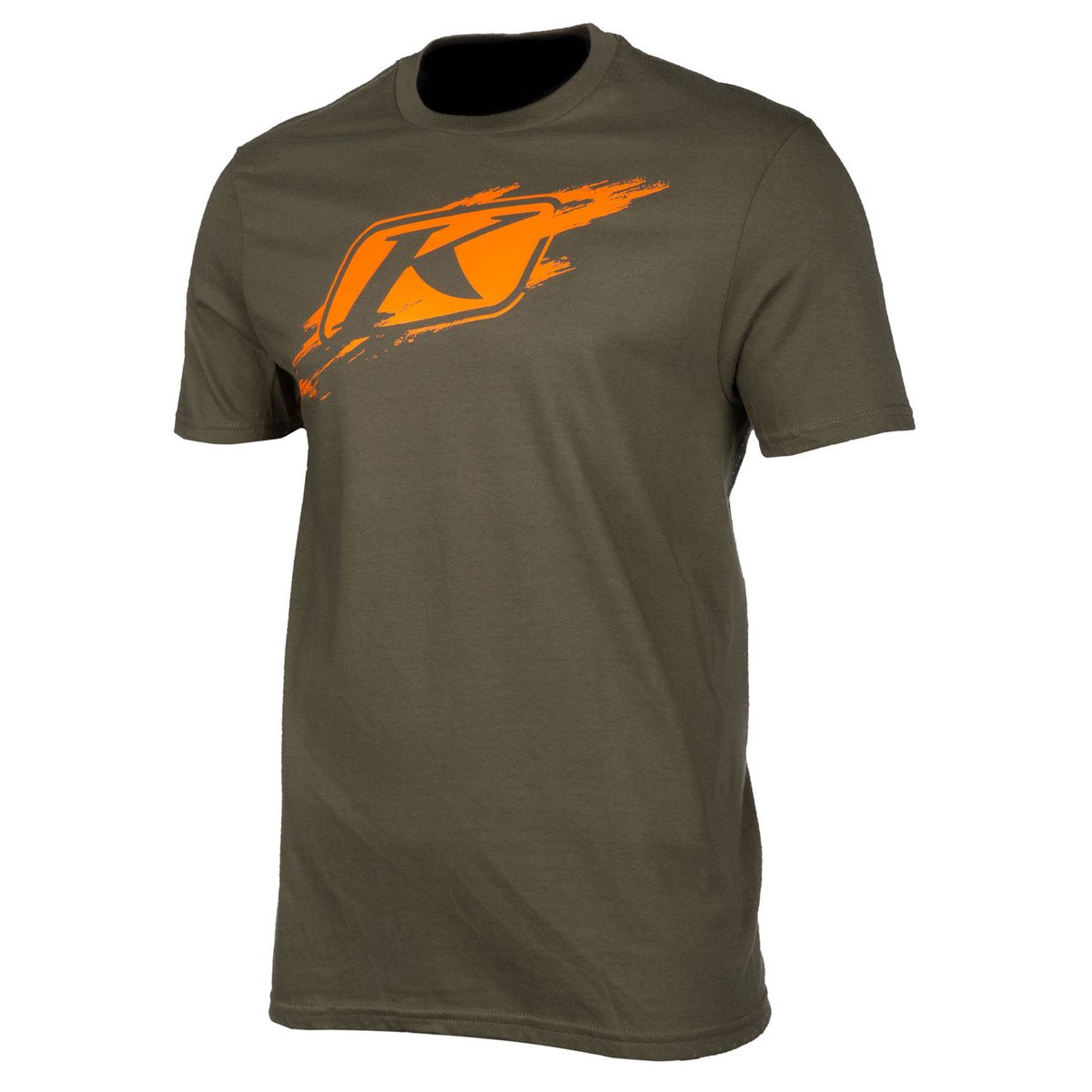 Main image of Klim Scuffed SS T-Shirt (Olive - Strike Orange)